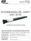 MOTORES RADIO (RF) - SOMFY 220V / 50 HZ