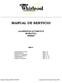 MANUAL DE SERVICIO LAVARROPAS AUTOMÁTICO WHIRLPOOL AWM467 ÍNDICE
