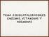 TEMA 5:BIOCATALIZADORES: ENZIMAS, VITAMINAS Y HORMONAS