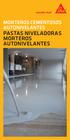 MORTEROS CEMENTOSOS AUTONIVELANTES PASTAS NIVELADORAS MORTEROS AUTONIVELANTES