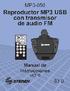 Reproductor MP3 USB con transmisor de audio FM MP Gracias. por la compra de este producto Steren.