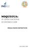 MOQUEGUA: IV CENSO NACIONAL ECONÓMICO 2008 RESULTADOS DEFINITIVOS