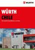 WÜRTH CHILE Un mundo de productos y servicios