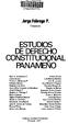 ESTUDIOS DE DERECHO CONSTITUCIONAL PANAMEÑO