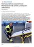 Buenas prácticas ergonómicas: Manipulación de camilla y rampa en ambulancia