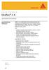 HOJA TÉCNICA. Sikaflex -1 A DESCRIPCIÓN DEL PRODUCTO 1/5. Sellante elastomérico a base de poliuretano
