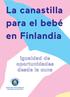 La canastilla para el bebé en Finlandia
