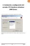 3. Instalación y configuración del servidor FTP Filezilla en Windows 2008 Server.
