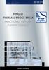 HINGED THERMAL BRIDGE BREAK PRACTICABLE ROTURA PUENTE TÉRMICO