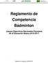 Reglamento de Competencia Bádminton