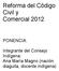 Reforma del Código Civil y Comercial 2012