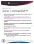 Qué es la colonografía CT?