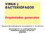 VIRUS y BACTERIÓFAGOS