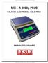 Balanzas digitales de precisión MIX-A-3000 LEXUS manual español  MIX A 3000g PLUS BALANZA ELECTRONICA SOLO PESO