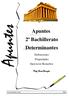 Apuntes. 2º Bachillerato Determinantes X.B. APUNTS DETERMINANTS. Definiciones Propiedades Ejercicios Resueltos. Prof. Ximo Beneyto