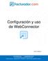 Configuración y uso de WebConnector