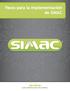 Pasos para la implementación de SIMAC