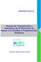 MINISTERIO DE SALUD. Manual de Organización y Funciones de la Dirección de Apoyo a la Gestión y Programación Sanitaria