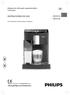 HD8828 HD8834 INSTRUCCIONES DE USO.  Máquina de café exprés superautomática 3100 series