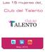 Las 15 mujeres del_. Club del Talento. Mayo, 2014_