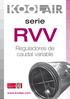 serie RVV Reguladores de caudal variable
