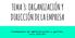 TEMA 3: ORGANIZACIÓN Y DIRECCIÓN DE LA EMPRESA. Fundamentos de administración y gestión. Curso 2016/2017