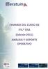 TEMARIO DEL CURSO DE ITIL OSA (Edición 2011) ANÁLISIS Y SOPORTE OPERATIVO