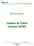 Compra de Folios Sistema SICOFI
