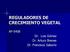 REGULADORES DE CRECIMIENTO VEGETAL. AF-5408 Dr. Luis Gómez Dr. Arturo Brenes Dr. Francisco Saborío