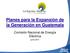 Planes para la Expansión de la Generación en Guatemala