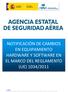 NOTIFICACIÓN DE CAMBIOS EN EQUIPAMIENTO HARDWARE Y SOFTWARE EN EL MARCO DEL REGLAMENTO (UE) 1034/2011