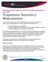 Tratamiento: Nutrición y Medicamentos