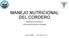 MANEJO NUTRICIONAL DEL CORDERO