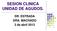 SESION CLINICA UNIDAD DE AGUDOS. DR. ESTRADA DRA. MACHADO 3 de abril 2013