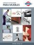EDICIÓN 2012 CATÁLOGO DE SOLUCIONES PARA MUEBLES