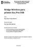 Bridge Wireless para printer Esc/Pos USB