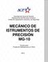 MECÁNICO DE ISTRUMENTOS DE PRECISIÓN MG-10