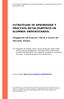 ESTRATEGIAS DE APRENDIZAJE Y PROCESOS METACOGNITIVOS EN ALUMNOS UNIVERSITARIOS.