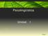 Psicolingüística. Unidad 1. C.Torres. Page 1
