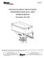 Instrucciones de instalación y Manual del Operador ESPARCIDORES BLASTER DE SAL / ARENA SISTEMAS DE MONTAJE. Para modelos: 750 y 750S