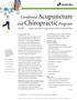 Combined Acupuncture and Chiropractic Program