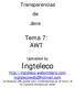 Transparencias de Java. Tema 7: AWT. Uploaded by Ingteleco