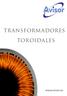 TRANSFORMADORES TOROIDALES.
