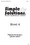 Simple Solutions Mathematics Nivel 4. Nivel 4. Páginas de Ayuda y Quién sabe?