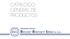 CATÁLOGO GENERAL DE PRODUCTOS