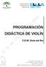 PROGRAMACIÓN DIDÁCTICA DE VIOLÍN