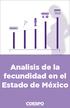 Analisis de la fecundidad en el Estado de México
