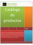 Catálogo de productos