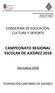CAMPEONATO REGIONAL ESCOLAR DE AJEDREZ 2018