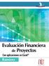 Finanzas. Evaluación Financiera de Proyectos. Con aplicaciones en Excel. José Augusto Ramírez Díaz